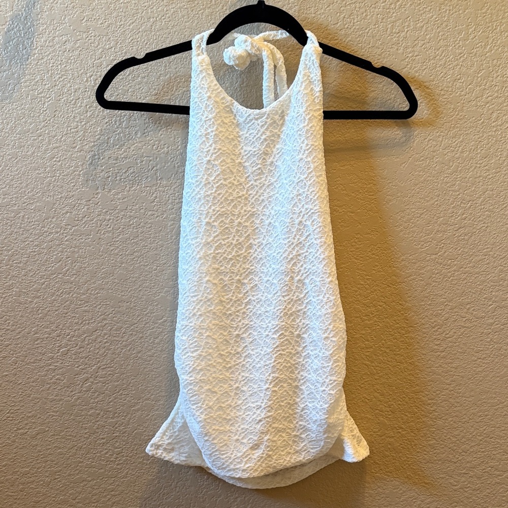White backless top. NWOT